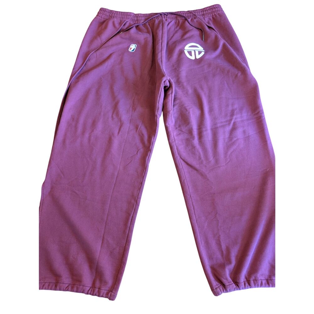 NWOT Telfar Unisex Split Open-Leg Sweatpants Oxblood - Size XL/2XL